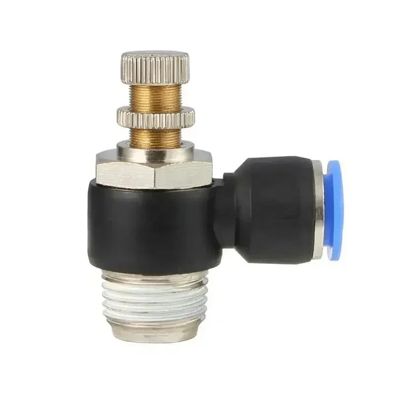 1Pcs PLF Hose OD 4 6 8mm - Female Thread M5'' 1/8'' 1/4'' 3/8'' 1/2'' Pneumatic Elbow Connector Tube Air Push in Fittings