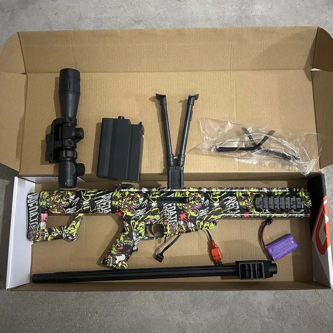 新しいバレット抵抗おもちゃの銃ゲルボールゲーム同じモデル電気高速ヘアバンド 7.4V バッテリー USB 充電ケーブル