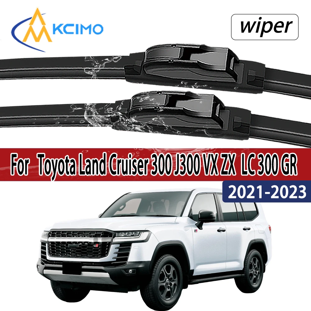 For Toyota Land Cruiser 300 J300 VX ZX 2021 2022 2023 LC 30 Front Windshield Wiper Blades 2pcs Windscreen Window Accessories