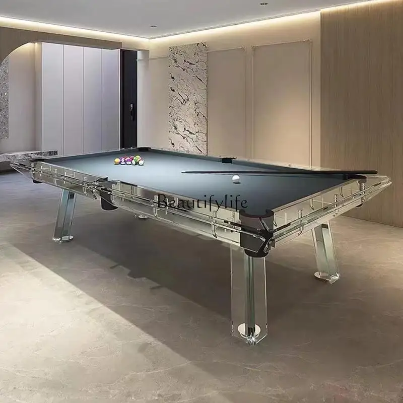 4*Premium pool table Multifunctional household standard Chinese crystal glass table