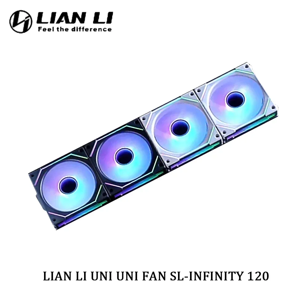 LIAN LI UNI FAN SL-INF120 Infinity Mirror LED ARGB Gen. 3.a ventilador, hoja inversa, PC, gabinete para jugadores, refrigerador