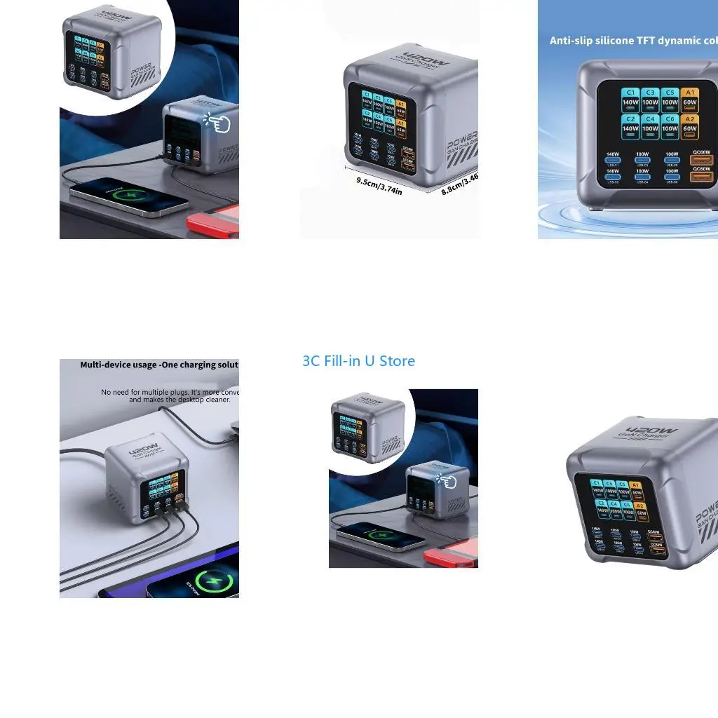 G8TA Very Fast 420W 8 Port Chargers With 100W & Intelligent Detections for Phones Tablets