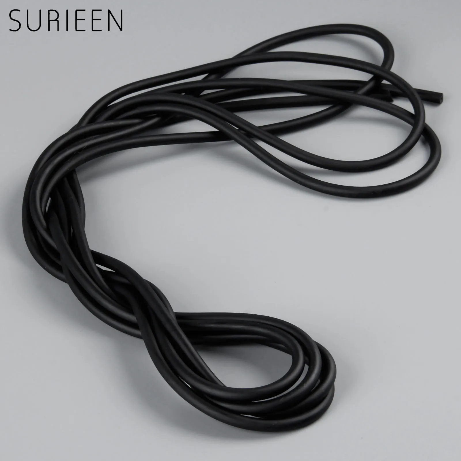 1pc 5M 2mmx5mm Strong Elastic Natural Latex Tube Slingshot Catapult Rubber Band Hunting Slingshot Elastic Bungee Tube 2050 Black