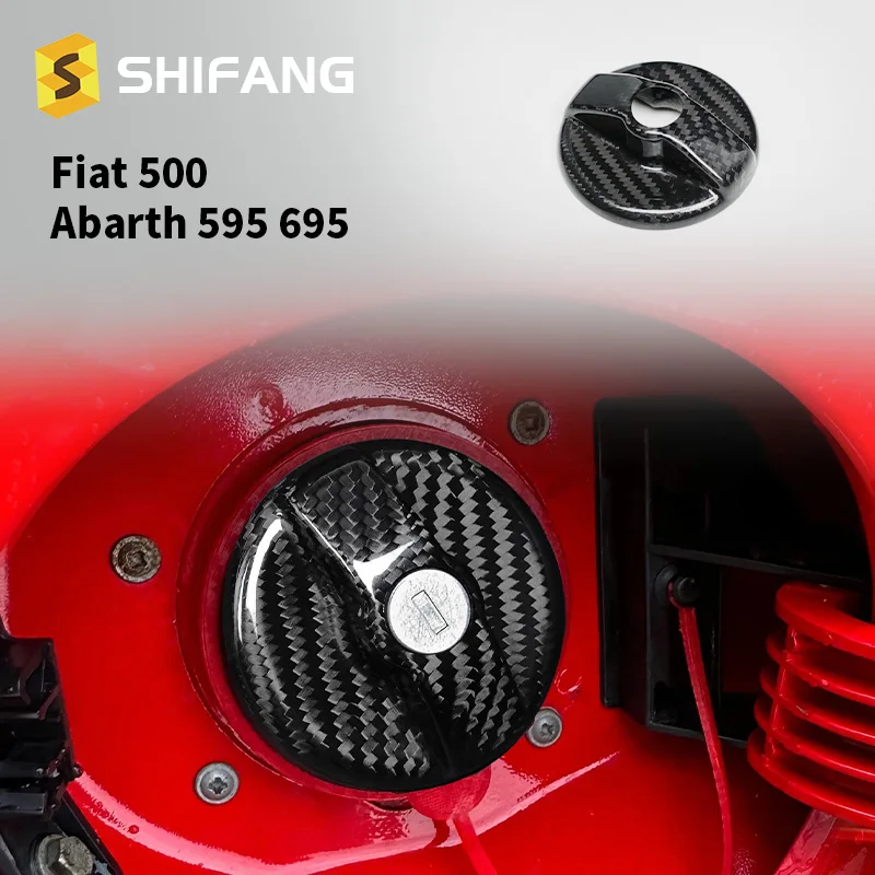 

Настоящая внутренняя крышка топливного бака автомобиля из твердого углеродного волокна для Fiat 500 Abarth 595 695 2010-2024 2023 2022 2021 2020 2019 2018 Высококлассная