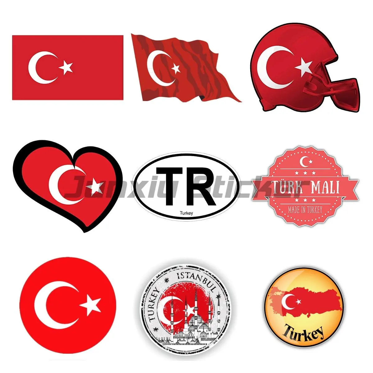 

Hot Sell Creative Personality Car Sticker Turkey Motorcycle Body Waterproof Sunscreen Anti-UV Decal