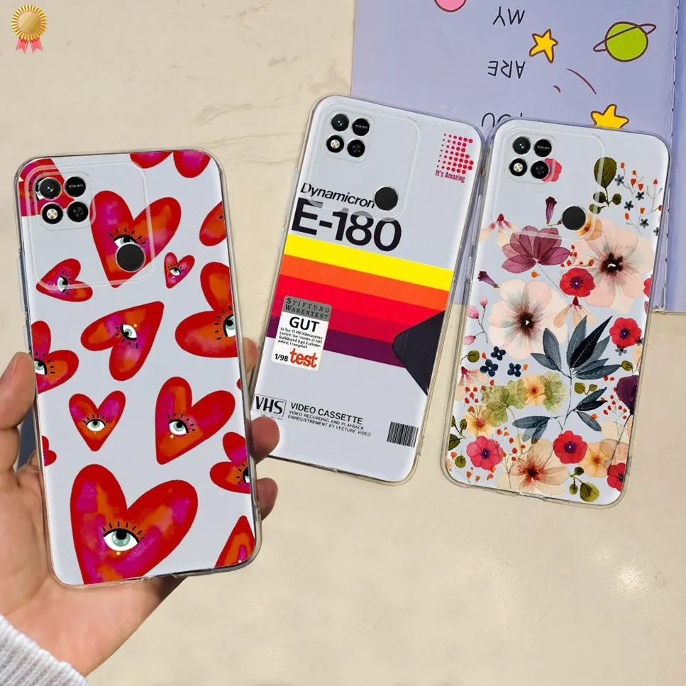 NEW Design For Cover Xiaomi Redmi 10A Case Cartoon Bumper Back Shockproof Soft TPU For Xiomi Redmi 10 10C A10 C10 Redmi10 A Bag