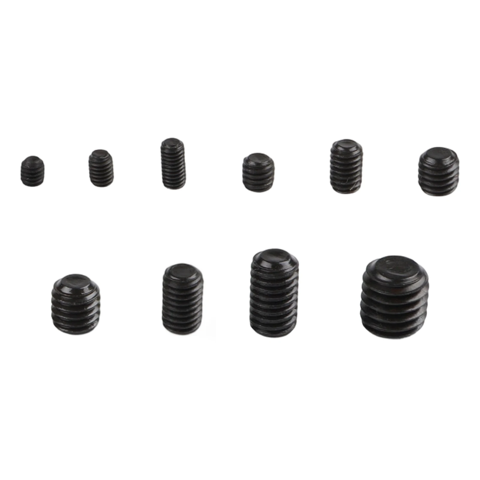 400PCS DIN913 Black Hex Socket Set Screws 12 9 Grade Carbon Steel for M3 M5 M6 M8 in Industrial Hardware Setup