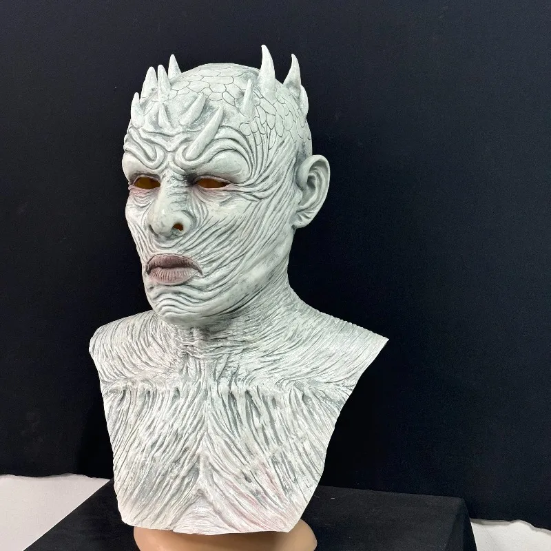 Night King Maske Horror Latex Night King Maske Halloween Festival Aufführung Horror Maske Night King Erwachsenen Cosplay Masken Kopfbedeckung – Detail 6