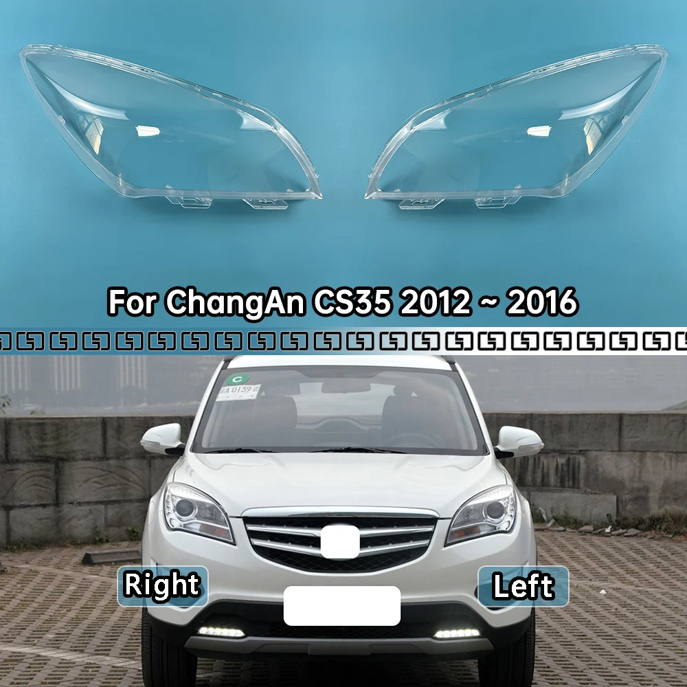 

For ChangAn CS35 2012 2013 2014 2015 2016 Headlamp Cover Transparent Headlight Shell Lens Plexiglass Replace Original Lampshade