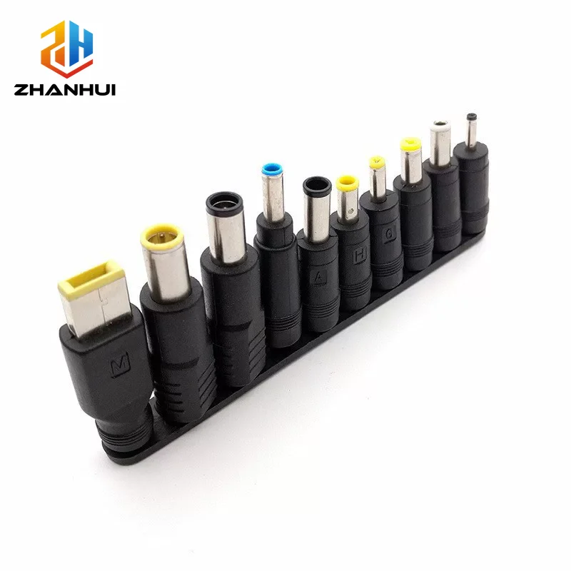 10Pcs 5.5×2.1mm DC Male Jack Connector Set - Multi-Type Adapter for AC Power Supplies & Laptop Cables