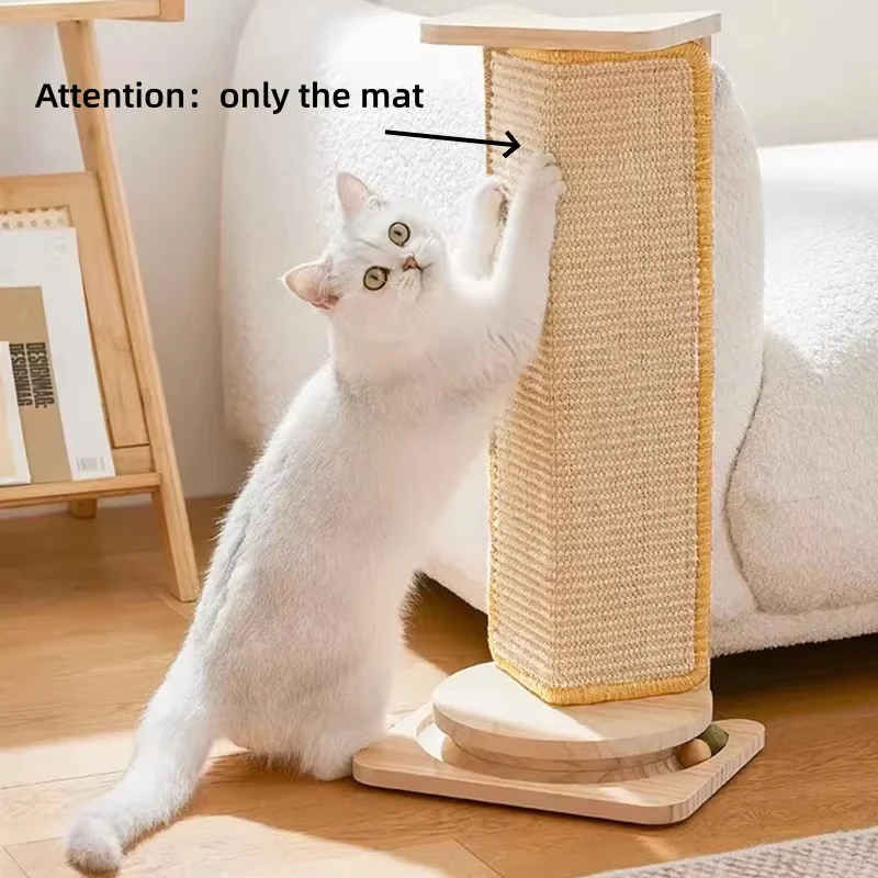 

Natural Sisal Cat Scratcher Mat Cat Scratch Mats Horizontal Cat Floor Scratching Pad Rug Protect Couch and Carpets