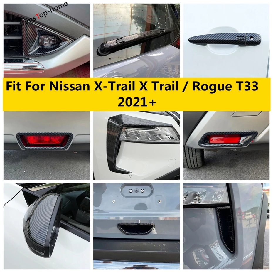 

Front Rear Fog Brake Light Wiper Mirror Door Handle Bowl Cover Trim Car Accessories Fit For Nissan X-Trail / Rogue T33 2021-2023