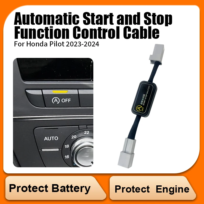 

Автоматический запуск, остановка двигателя, интеллектуальное выключение, удаление, удаление, разборка устройства, A-off Кабельная вилка для Honda Pilot 2023-2024