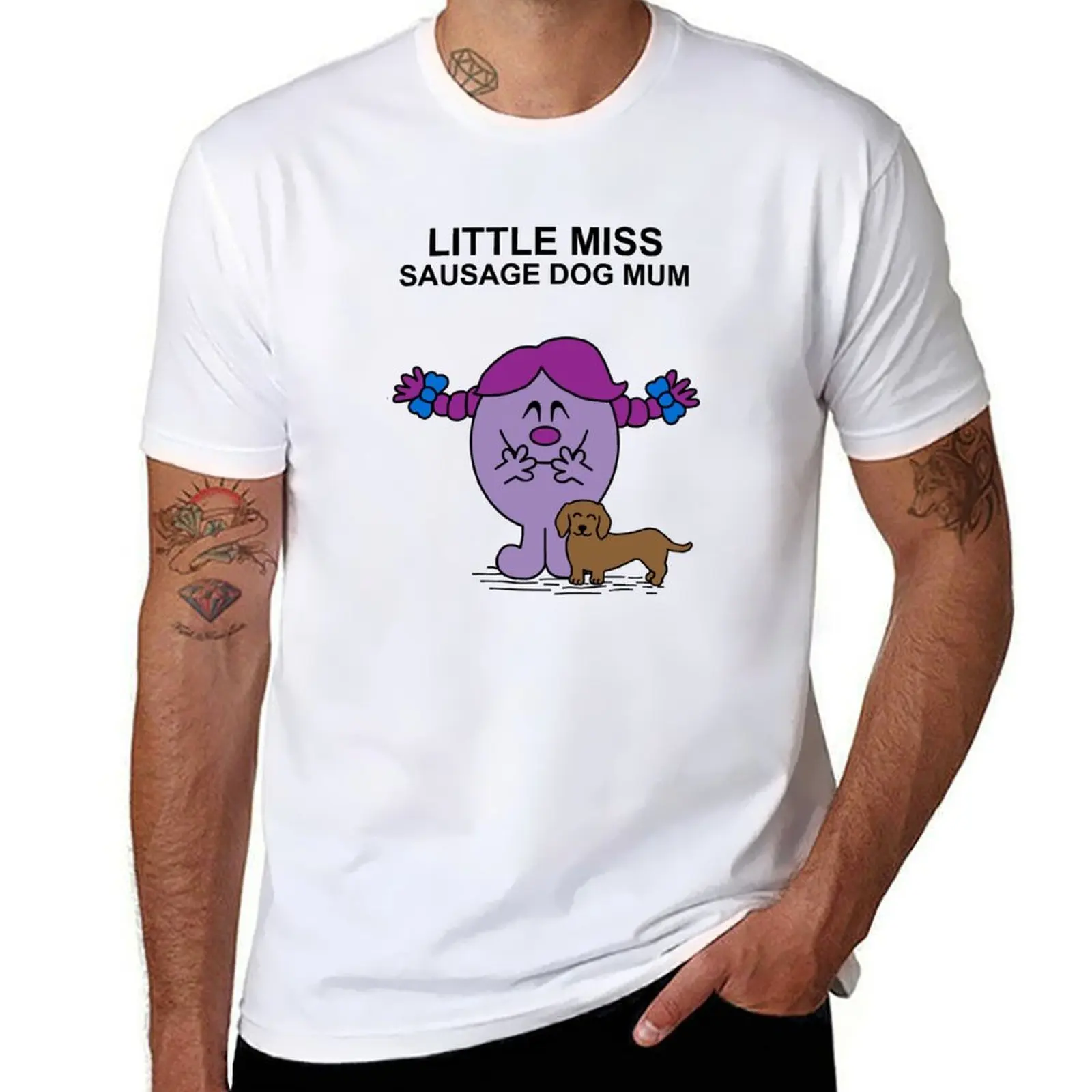 

Little Miss Sausage Dog Mum T-Shirt man clothes valentines boutique clothes anime mens graphic t-shirts funny