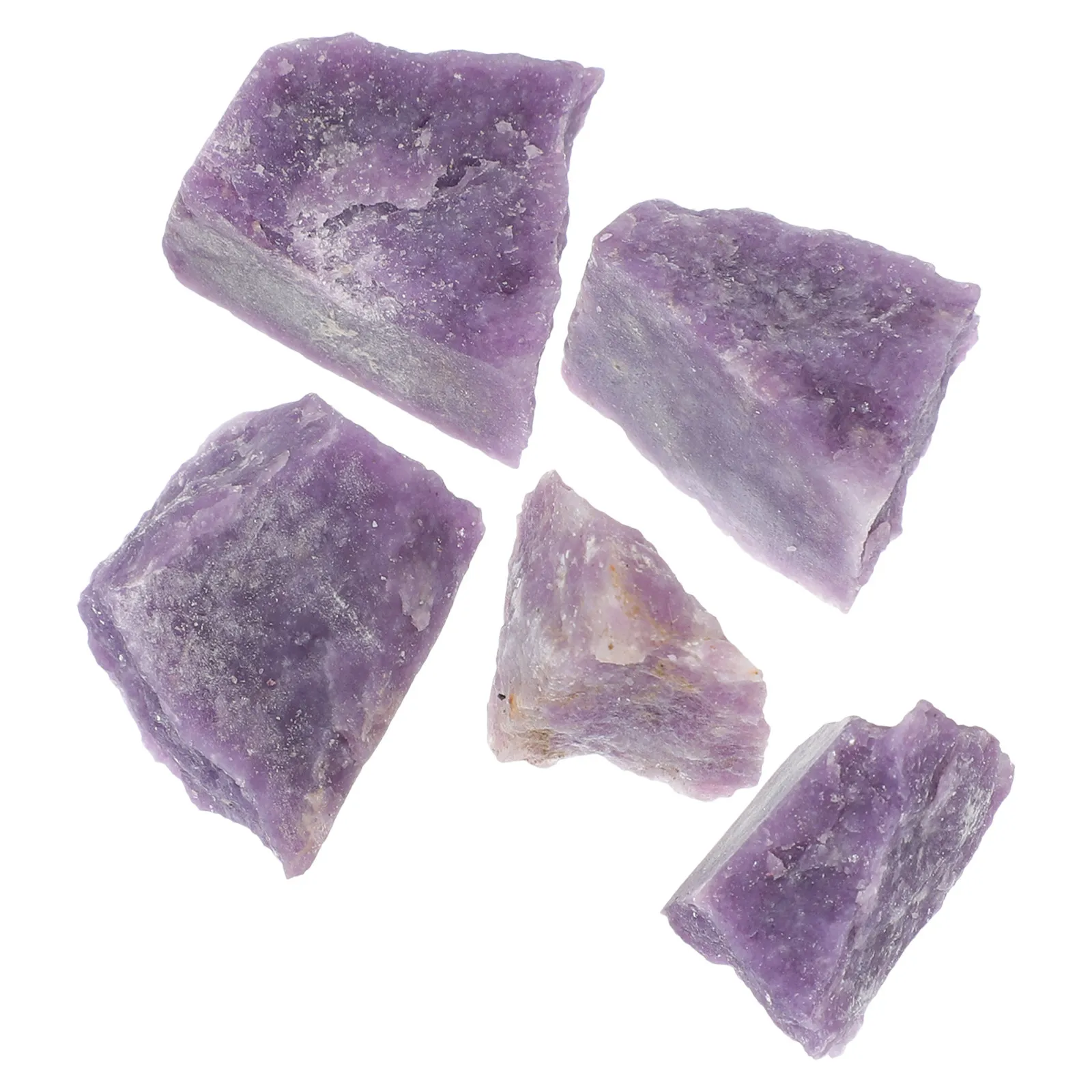 1Set Purple Mica Mineral Specimen Natural Irregular Ore Sample Decorative Desktop Ornament Teaching Collection