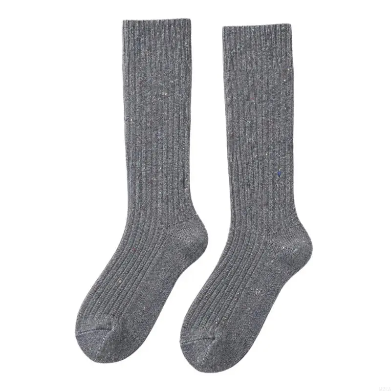 2026 New Women's Warm Nylon Socks, Flexible Calf-High Slouch with Ribbed Texture for Everyday Fall and Winter Wear