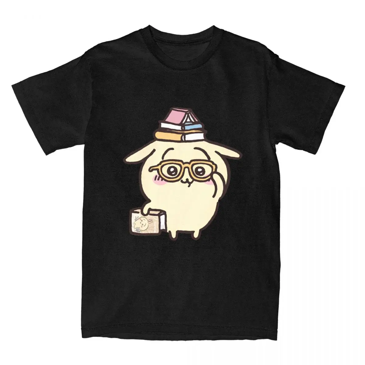 Miniso Chiikawa أنيمي اليابان لطيف الكرتون Y2K تي شيرت اليابان Mniniso تي شيرت خمر التي شيرت الصيف الجولة الرقبة المحملة