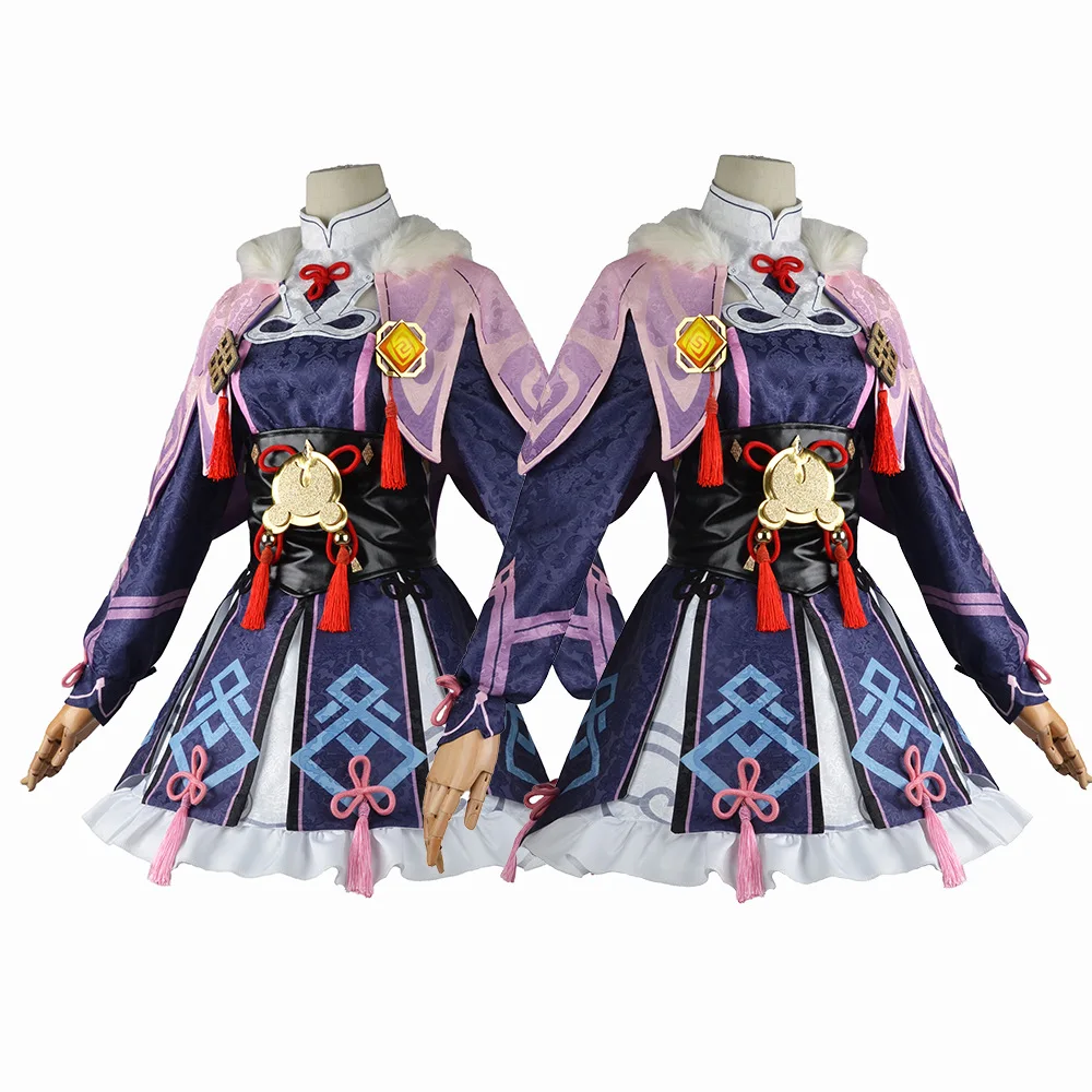 Jogo genshin impacto yunjin cosplay traje genshin yun jin cosplay outfits peruca de cabelo longo para trajes pary