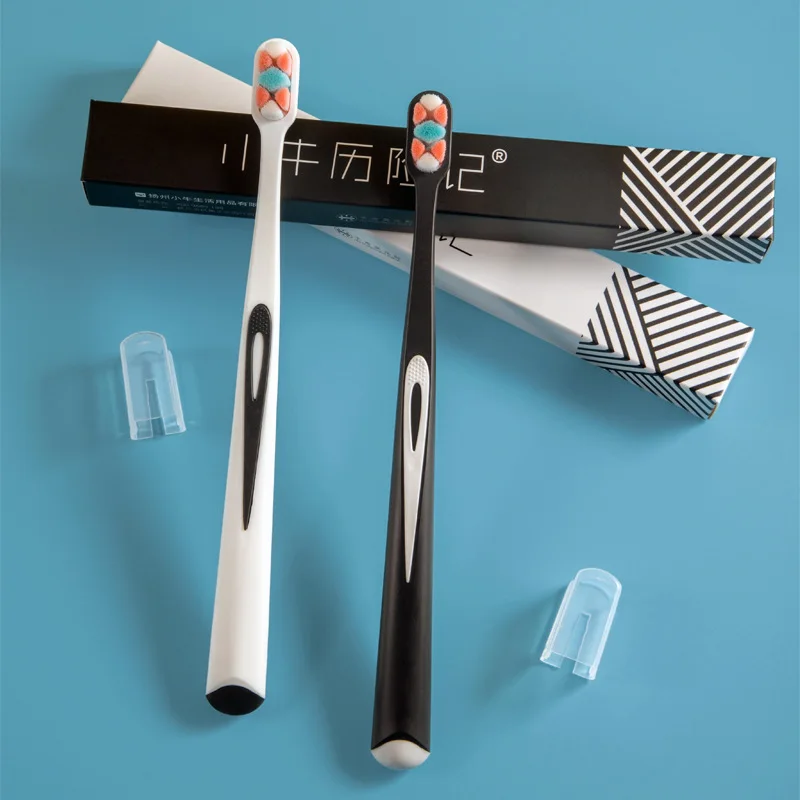 

New Oral Hygiene Care Ultra-fine Soft Hair Eco Friendly Eco Friendly Portable Travel Toothbrush Fiber Nano with Box Support
