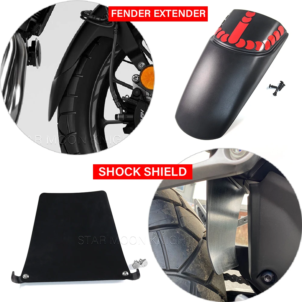 

Back Fender Extension CB 500X For Honda CB500X CB 500 X 2022- Accessories Front Mudguard Fender Extender Rear Shock Shield