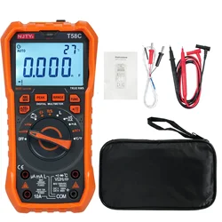 T58A/T58B/T58C/T58D Digital Multimeter 60000 Counts Multimetro AC/DC Voltage Meter Capacitance Professional Electrician Tools