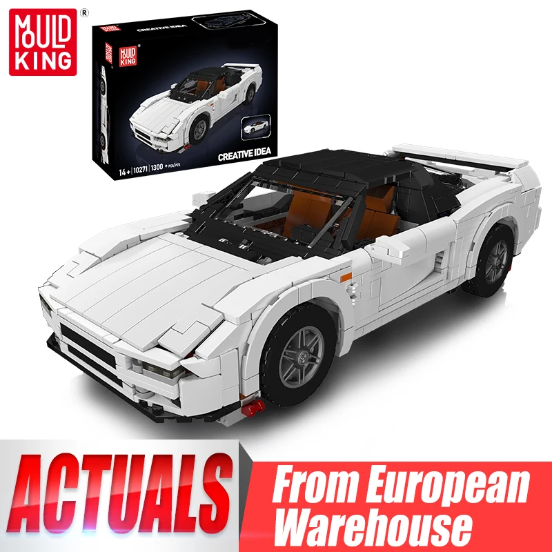 Mould King 10271 Jouets de voiture techniques Le MOC 1990 NSX Sport Car Building Block Assembly Racing Car Model Brick Cadeau de Noël pour enfants
