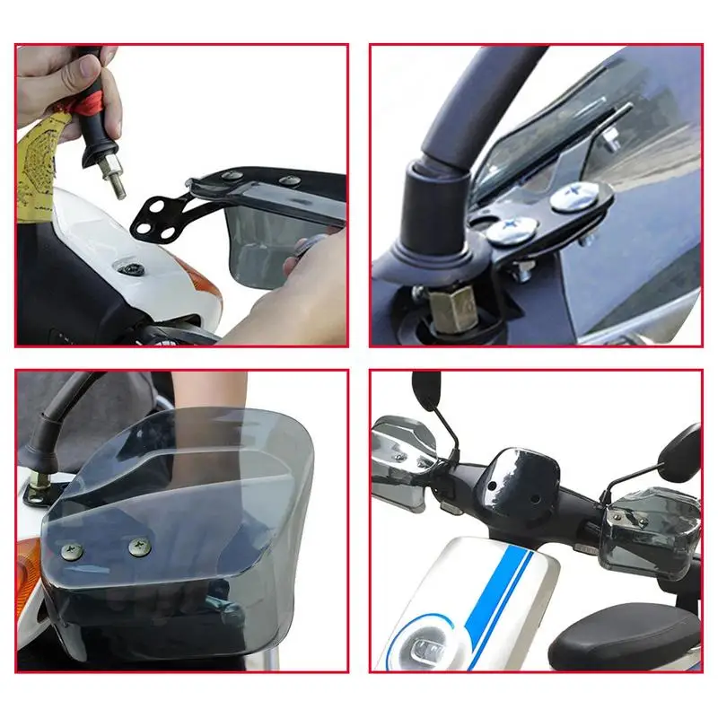 Motorcycle Handguards Wind Protector Handle Bar Hand Guard Windshield Cold Protector Universal Waterproof Handle Bar Hand Guard