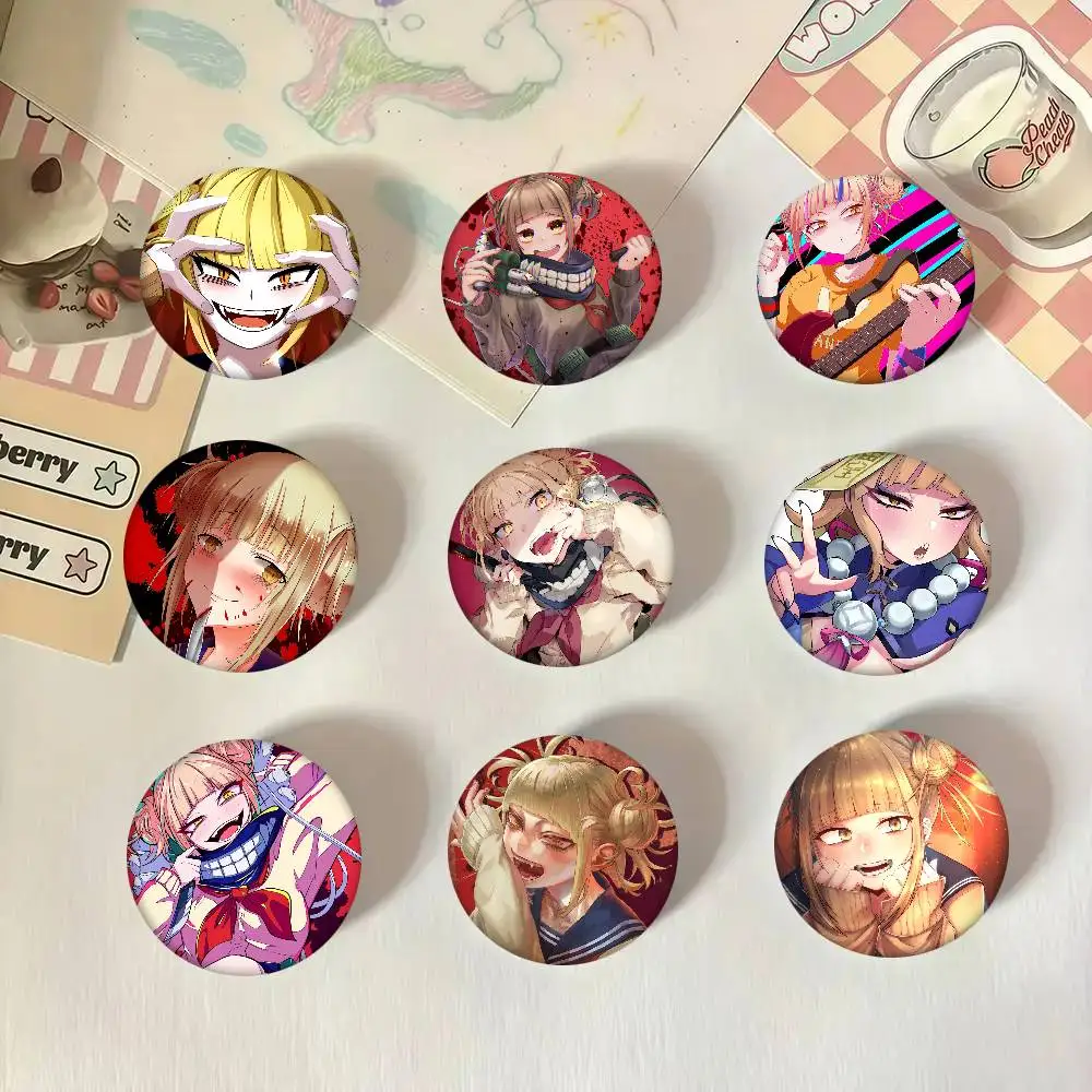 Himiko Toga My Hero Academia Anime Runde Abzeichen Kreative Brosche Kleidung Rucksack Zubehör Anstecknadel