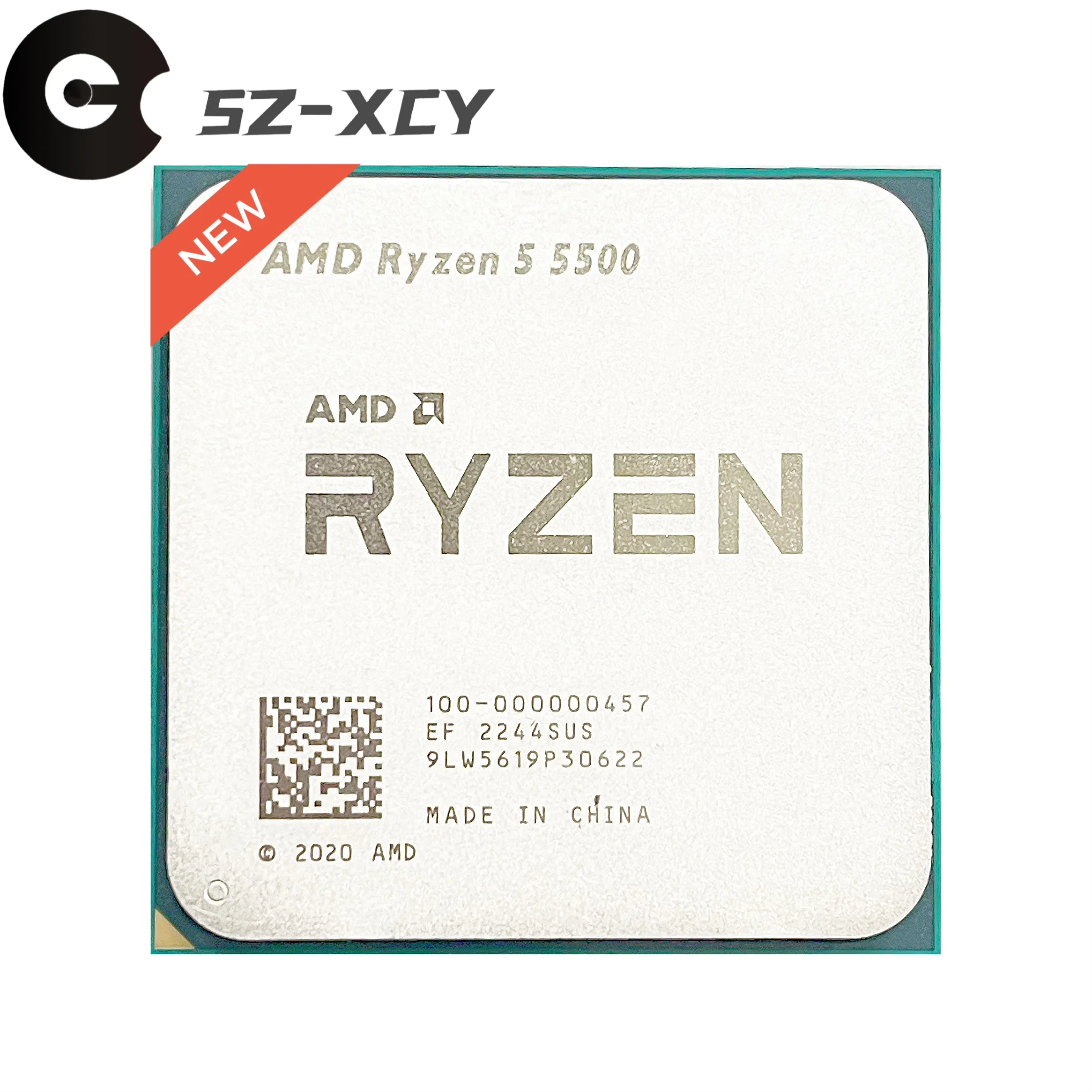 AMD R5 5500 Ryzen 5 5500 New 3.6 GHz 6-Core 12-Thread CPU Processor 7NM L3=16M 100-000000457 Socket AM4