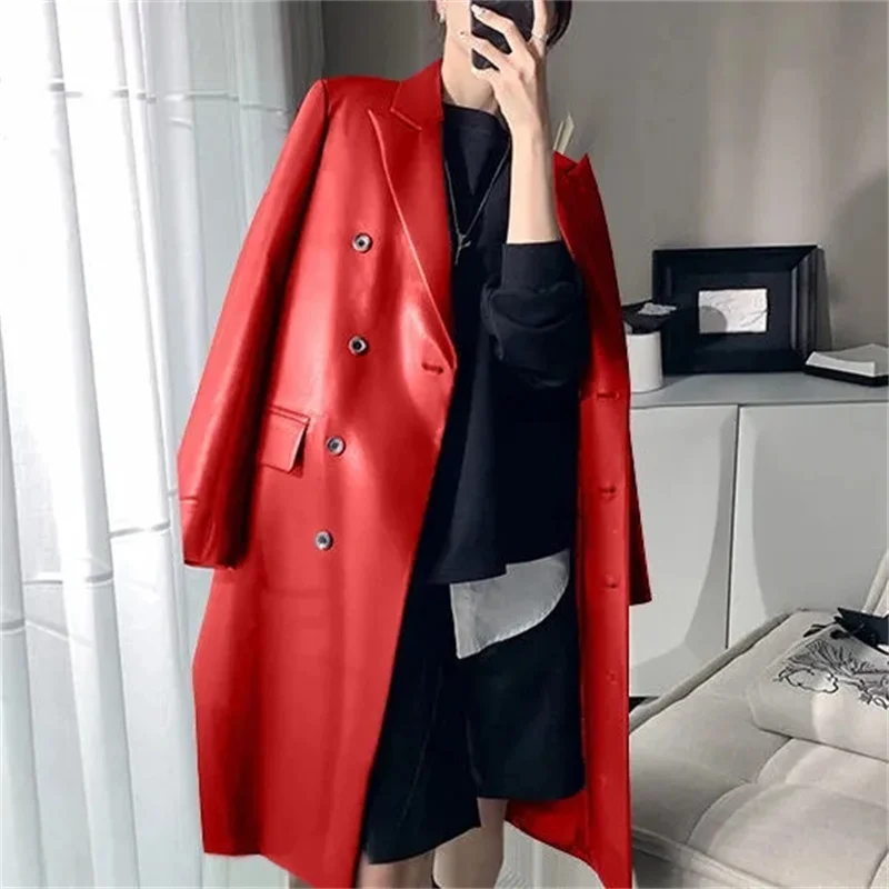 New 2025 Haining Fur Thickened Coat Women Splicing Large size 5XL Fashion Slim