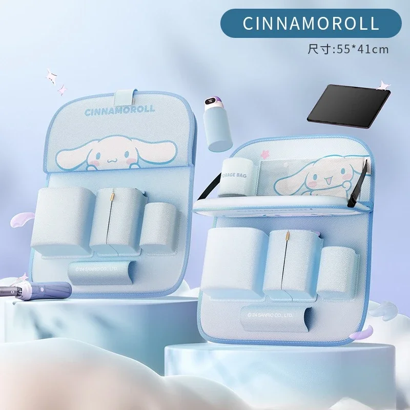 

Sanrio Cinnamoroll Car Seat Back Storage Hanging Bag Small Table Board Rear Seat Rack Interior Car Organizer Stowing Tidying