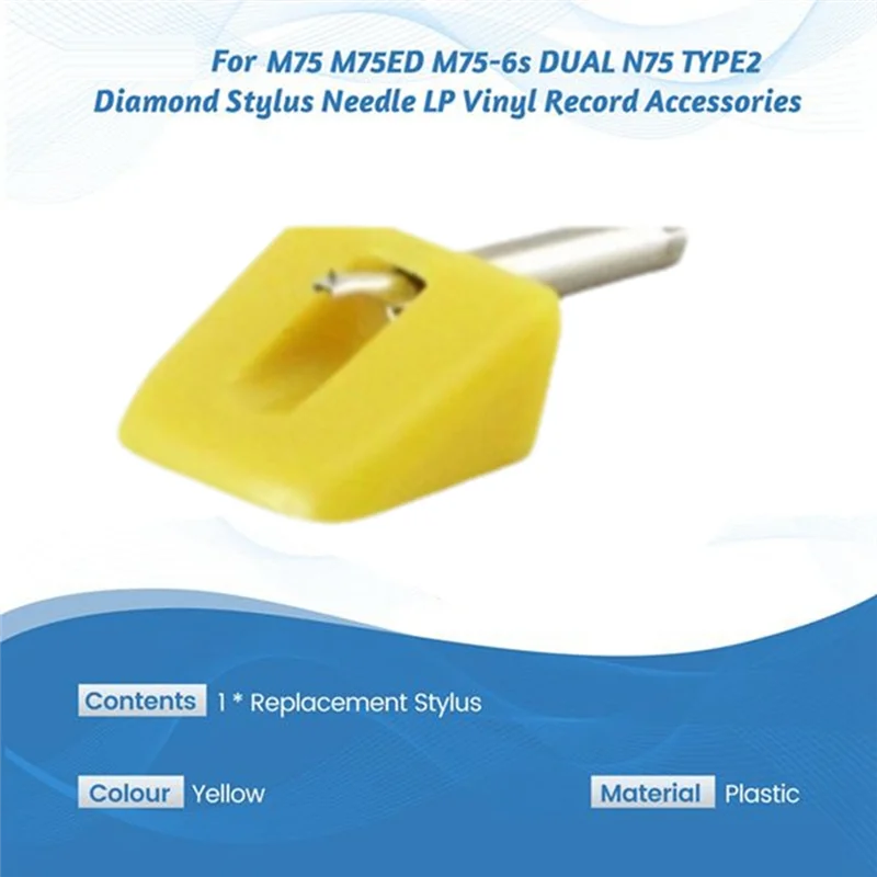 

AT21-Replacement Cartridge Needle Stylus For SEEBURG SHOWCASE Yellow Needle Disc Record Player Replacement Stylus