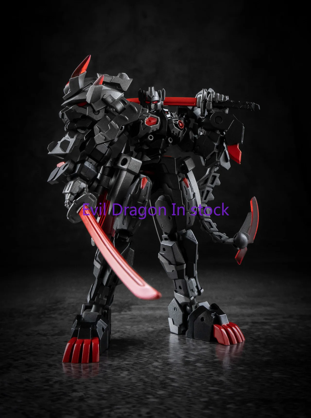 Small Stock Transformation Ironfactory IF EX-45K EX45K Black Lion Fall Samurai Action Figure Robot Toy with Box