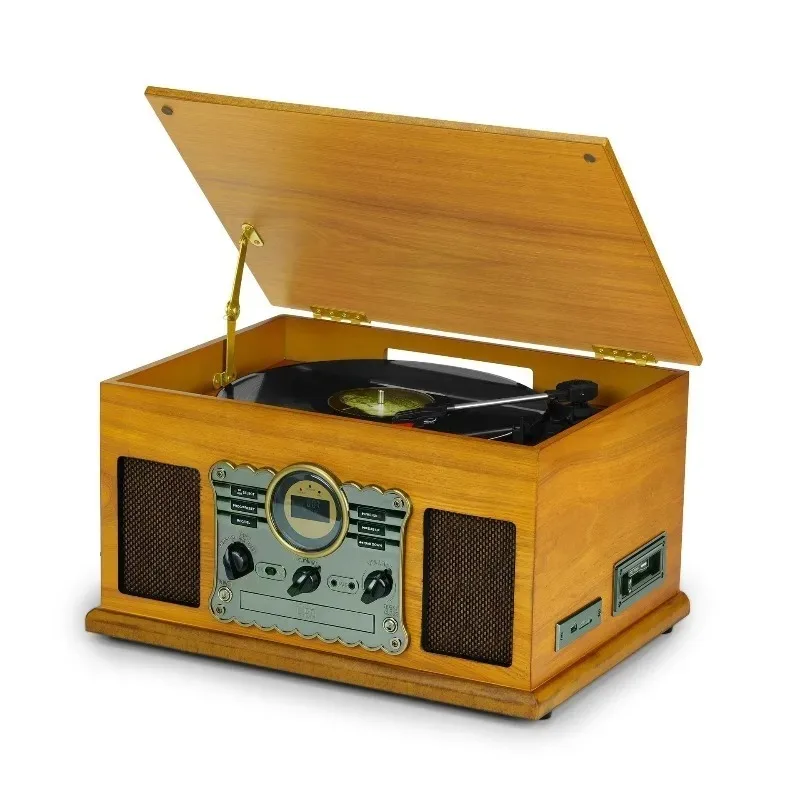 Record player 6-in-1 multi-function machine Bluetooth FMCD tape