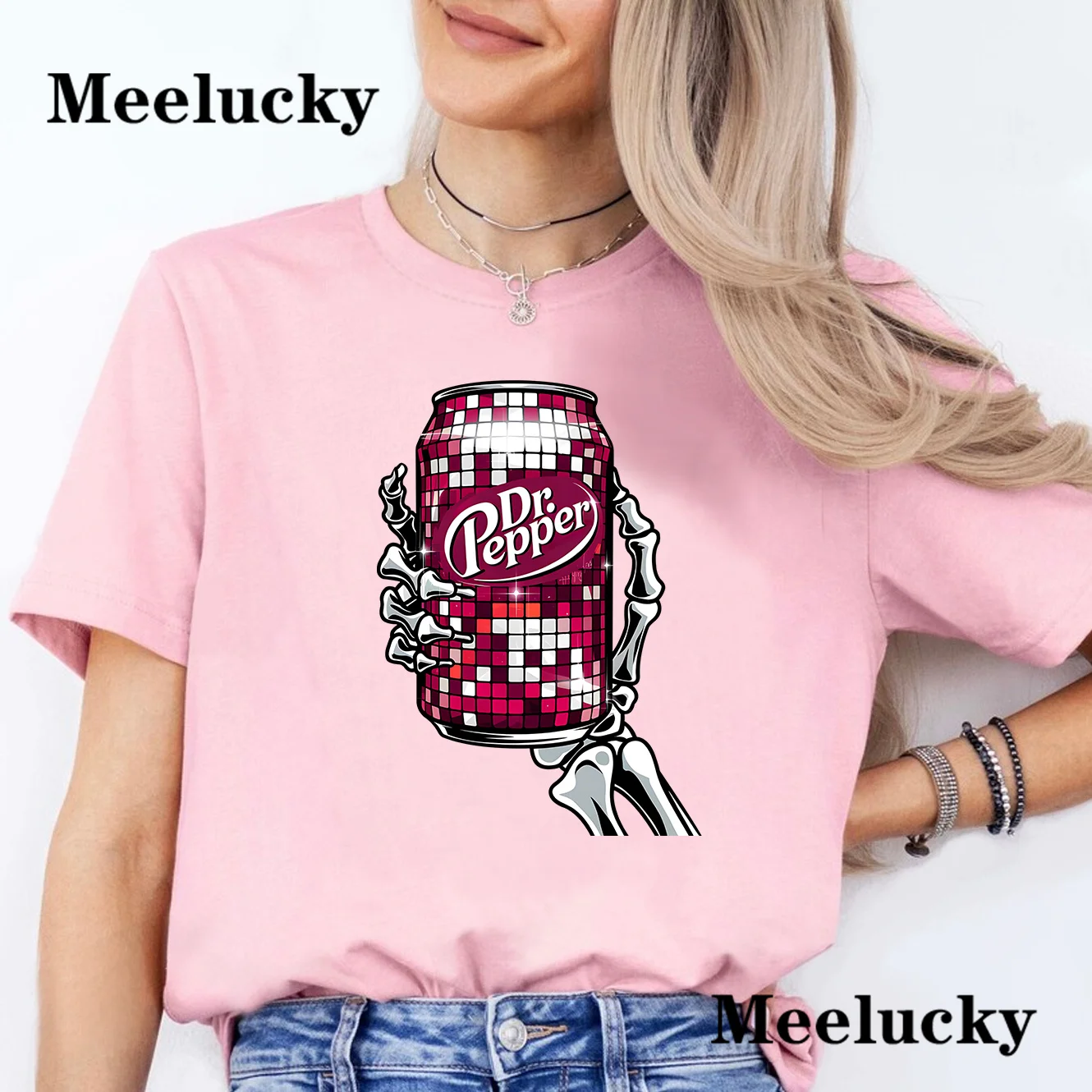 Disco Cherry Soda  Disco Cherry Soda Summer Fun Top Refreshing Casual Women's Tees Fashion Top Tee