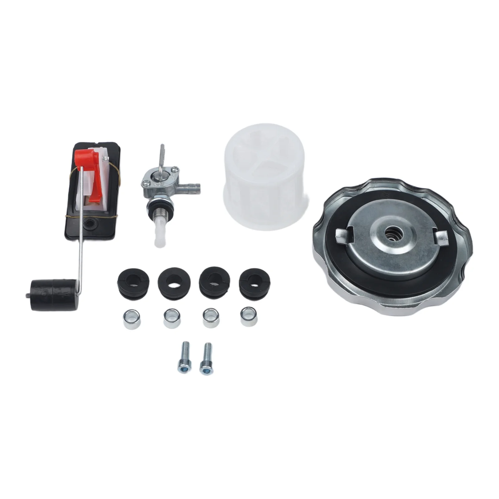 57 Gallon Secondary Fuel Tank Accessory with Petcock Filter and Gauge Cap Suitable for Use with Generators and Lawn Mowers