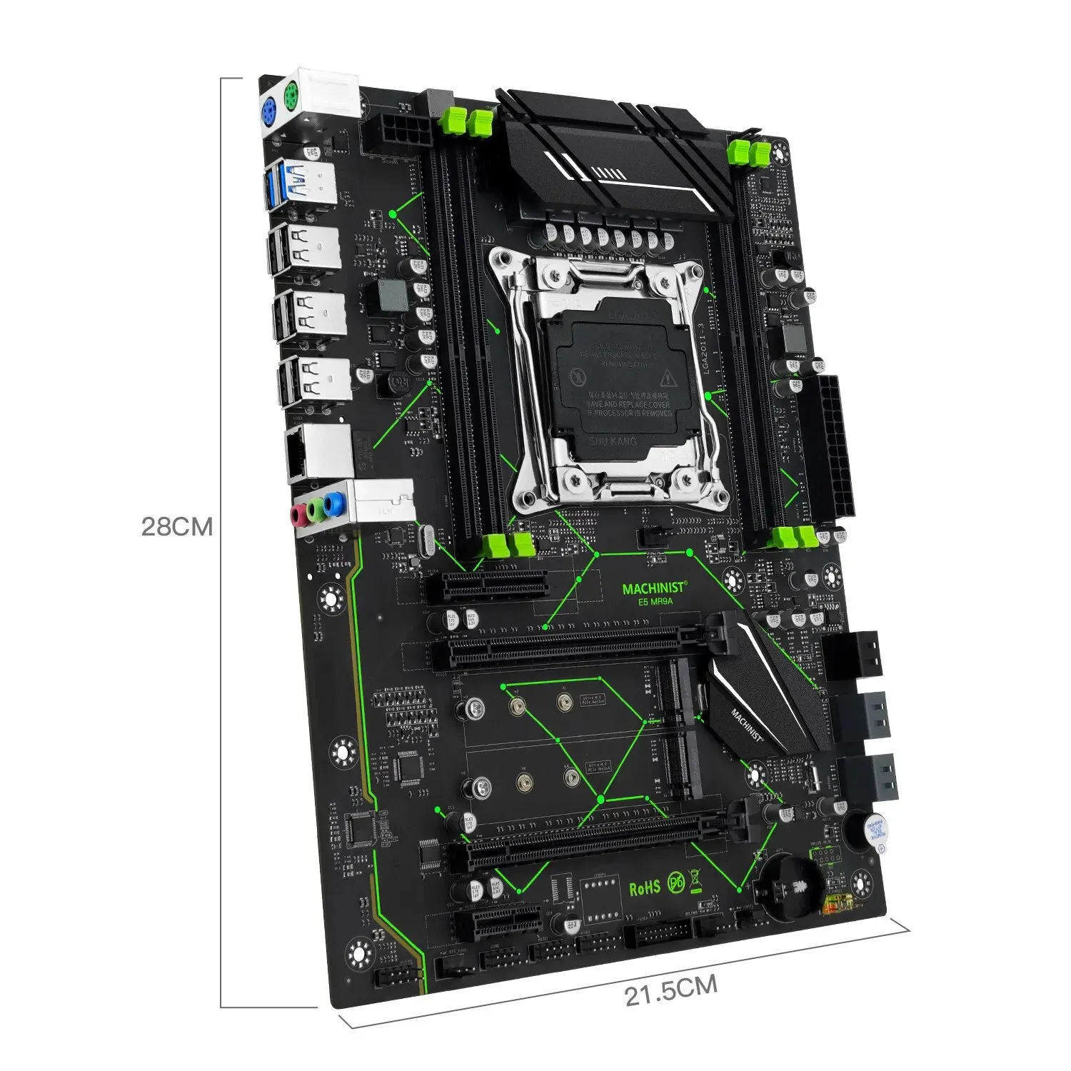 MACHINIST E5 MR9A V1.0 X99 Moederbord Ondersteuning LGA 2011-3 Xeon E5 V3 V4 CPU Processor DDR4 RAM Vier Kanaals Geheugen ATX NVME M.2