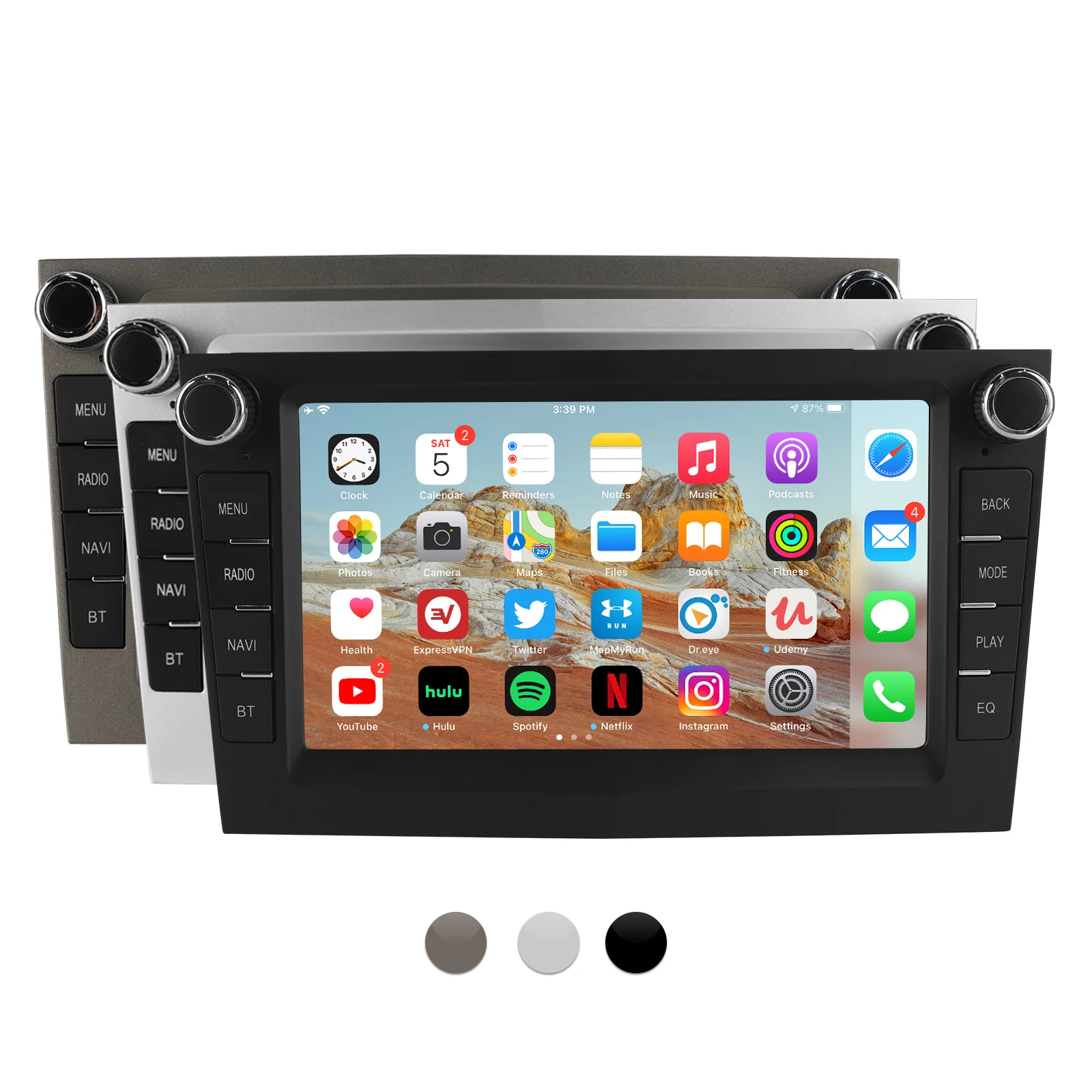 ESSGOO Android 14 4+64G Autoradio mit Wireless Carplay für Opel Corsa C/D, Astra G/H, Zafira B, Vectra, 7" IPS-Bildschirm, GPS, Navigation, WLAN, DAB+, RDS, FM, Bluetooth, USB, SWC, Multimedia-Player.