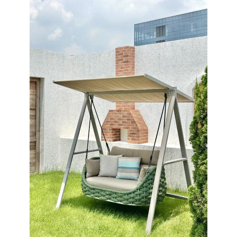 Circle swinging outdoor courtyard household hanging chair double rocking chair indoor and outdoor balcony hanging basket chair