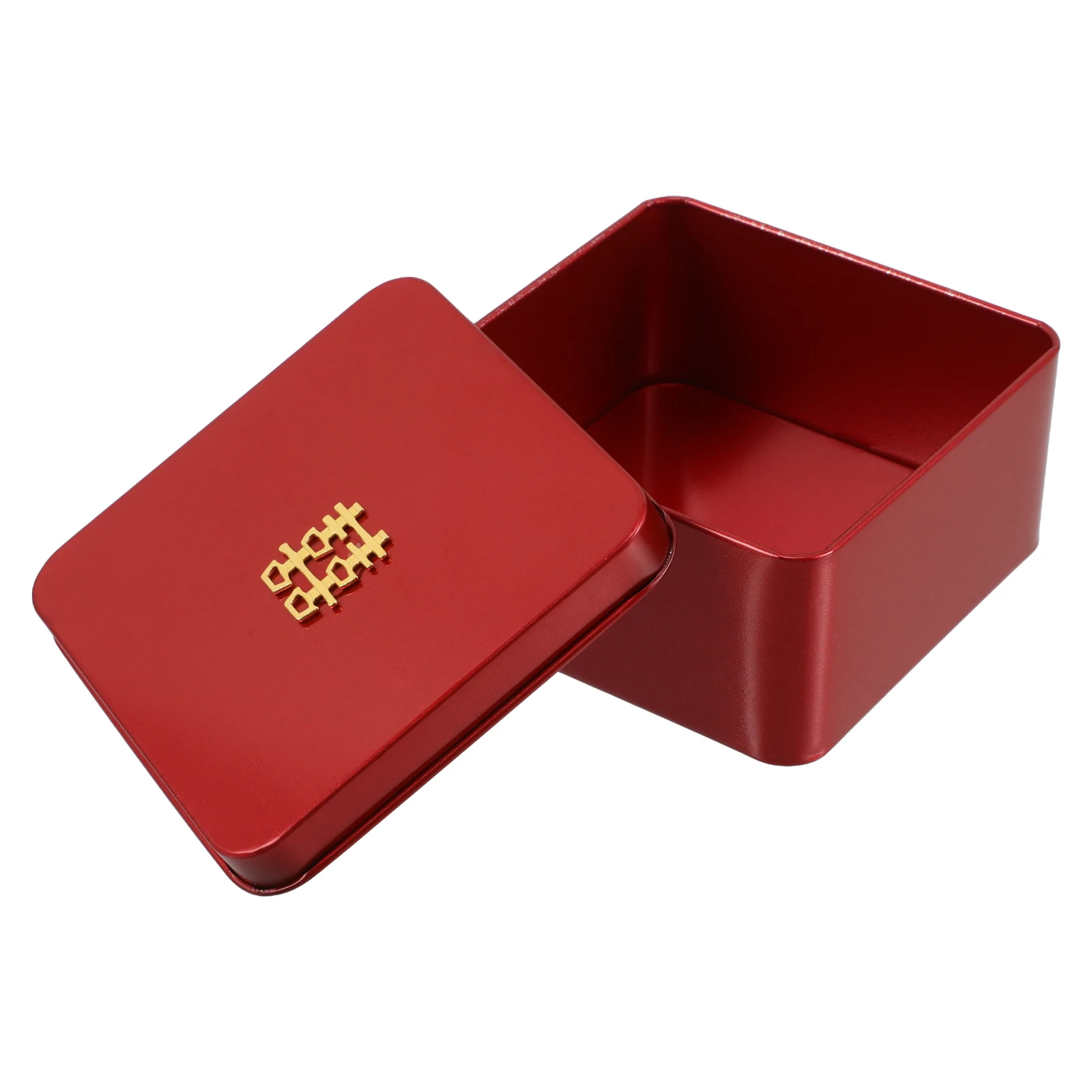 

Elegant Chinese Style Wedding Candy Red With Xi Symbol Vintage Sturdy Tinplate Storage Boxes For Party Favors Traditional
