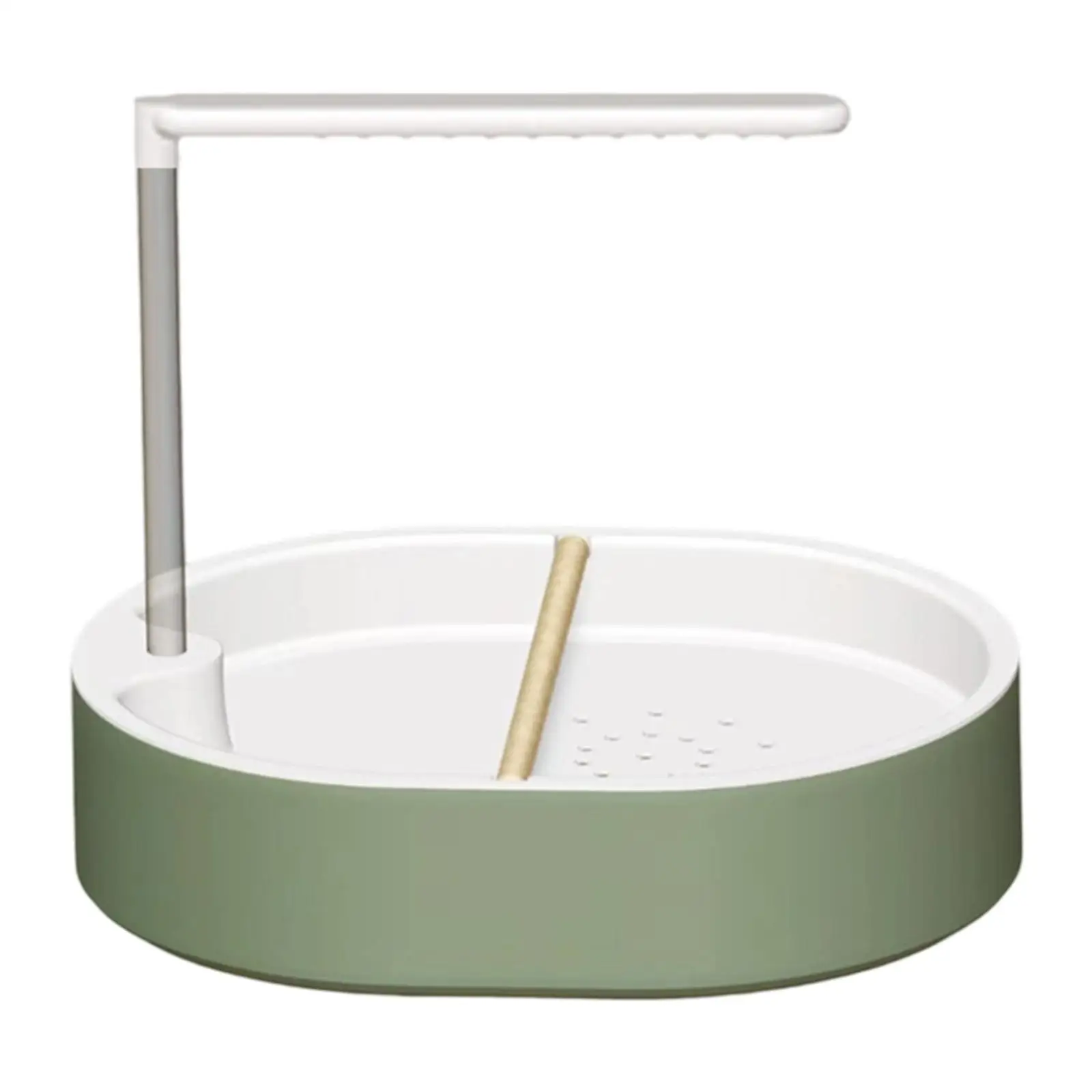 Automatic Parrot Bath Shower Bird Bathtub Cage Accessory Easy Clean Tub with Water Pump for Birds