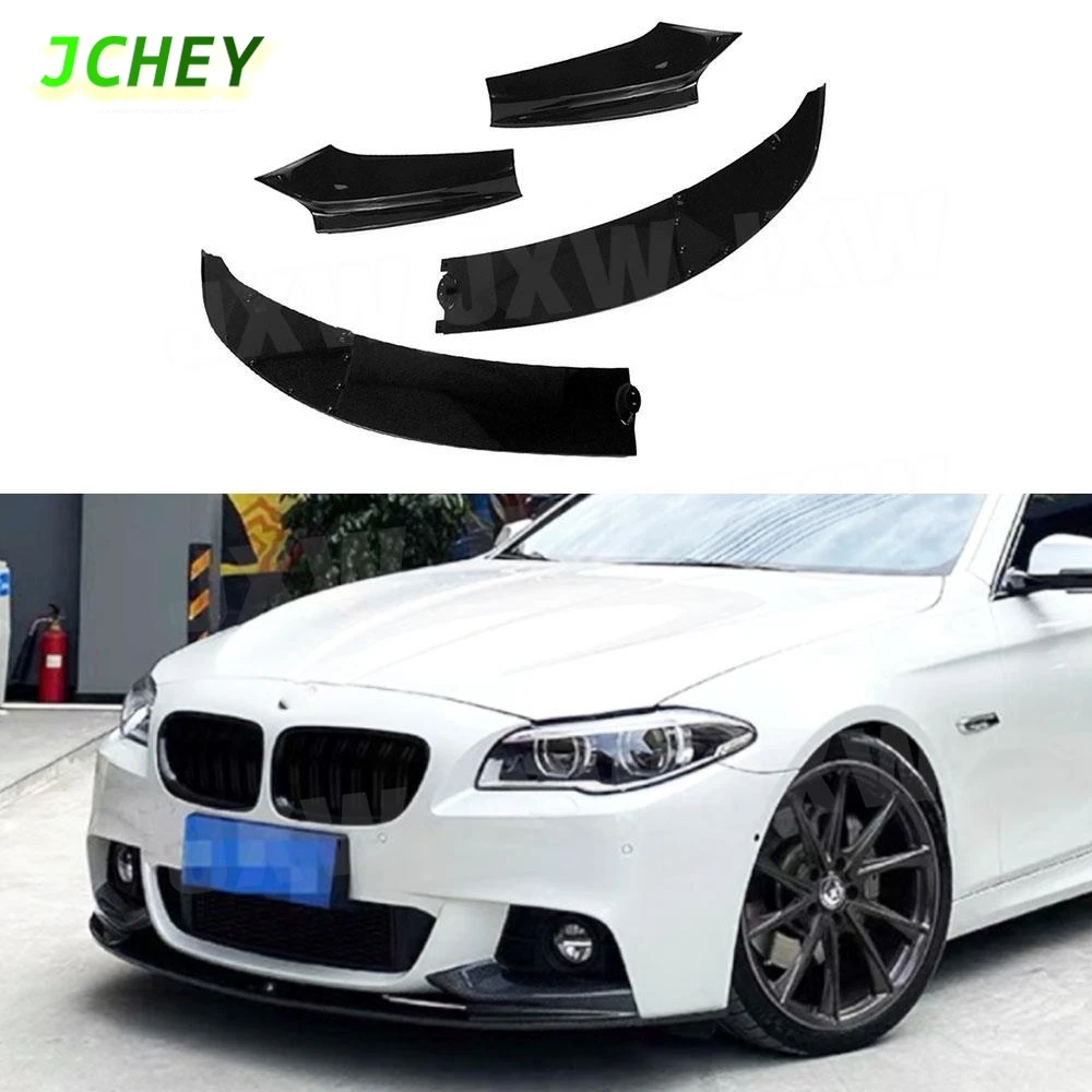 

JCHEY ABS передний бампер, спойлер, спойлер для губ, сплиттер для BMW 5 серии F10 528i M Sport 2011-2016, передний спойлер для губ