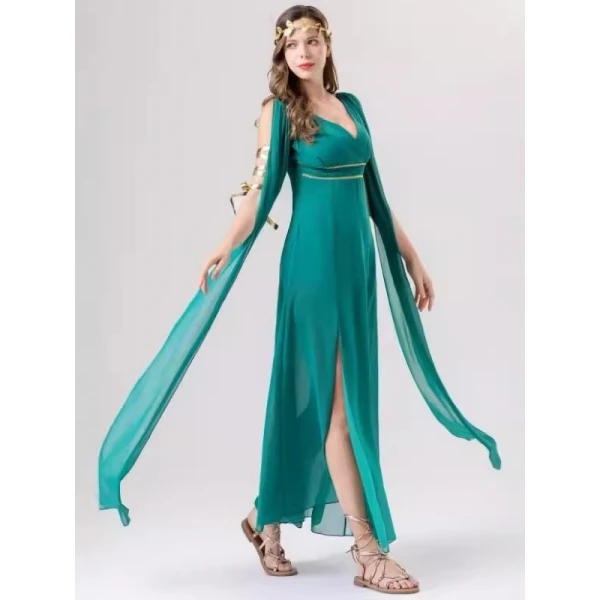 Kostium dla dorosłych Godd Dr. Een Satin Par Długa Spódnica Kostium na Halloween Temat Cisas Modna Odzież Damska