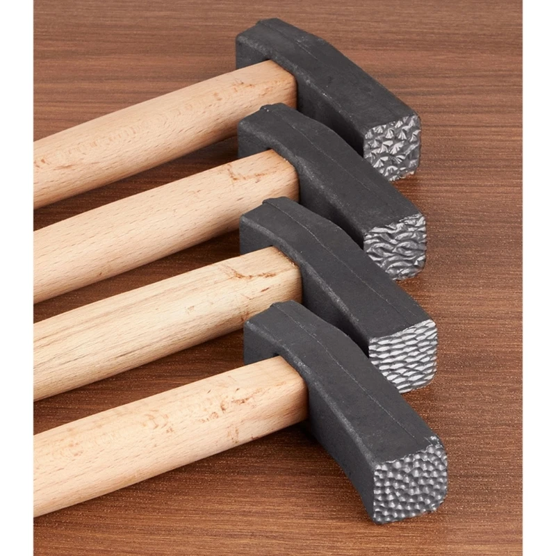 Professional Graded Texture Jewelry Hammer Beating Tool Metalworking Hammer for Jewelry Studios Workshops & Gift Making