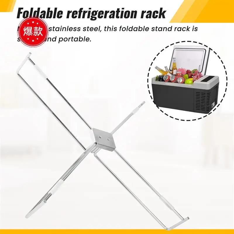 

Foldable Cooler Stand Stable Foldable Stand Rack For BBQ Household Travel