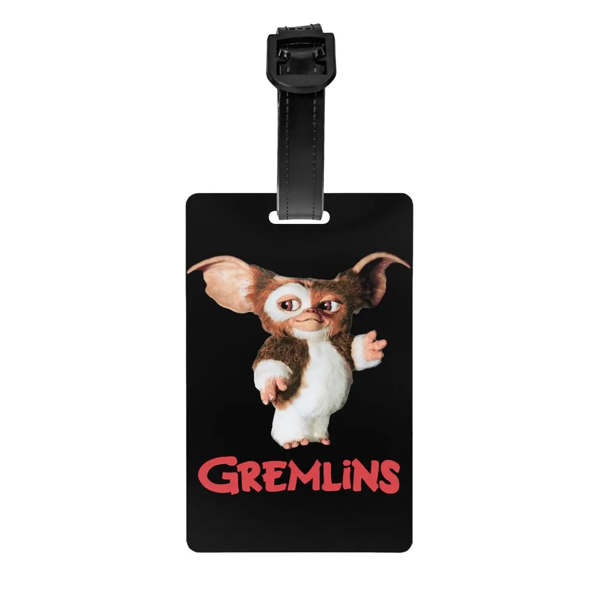 Gremlins Gizmo Etiquetas de Bagagem para Malas, Filme Anos 80, Mogwai Monster, Tampa de Privacidade, Nome, Cartão de Identificação