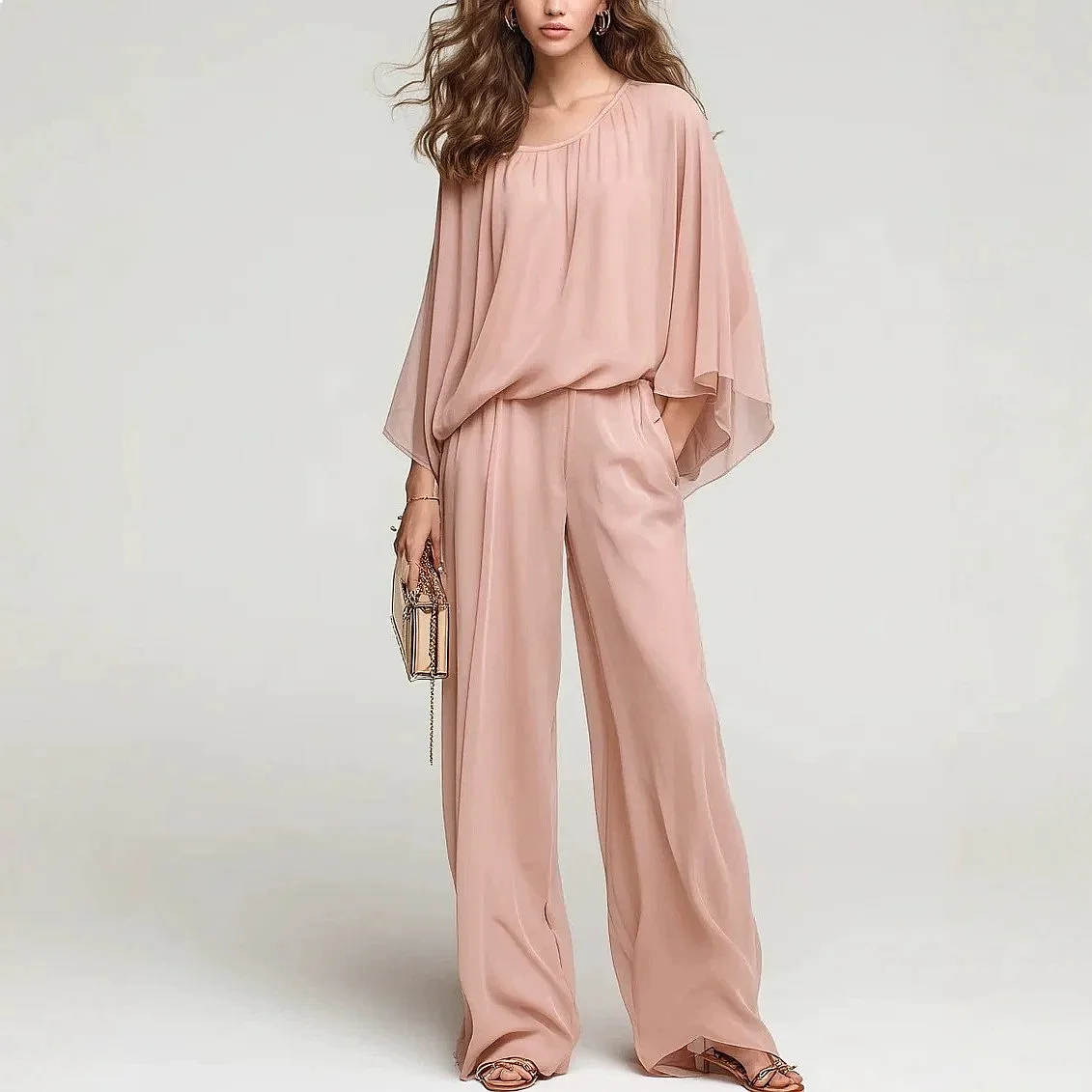 Summer Matching Sets Wide Leg Pants Jumpsuit Playsuit Loungewear Sets