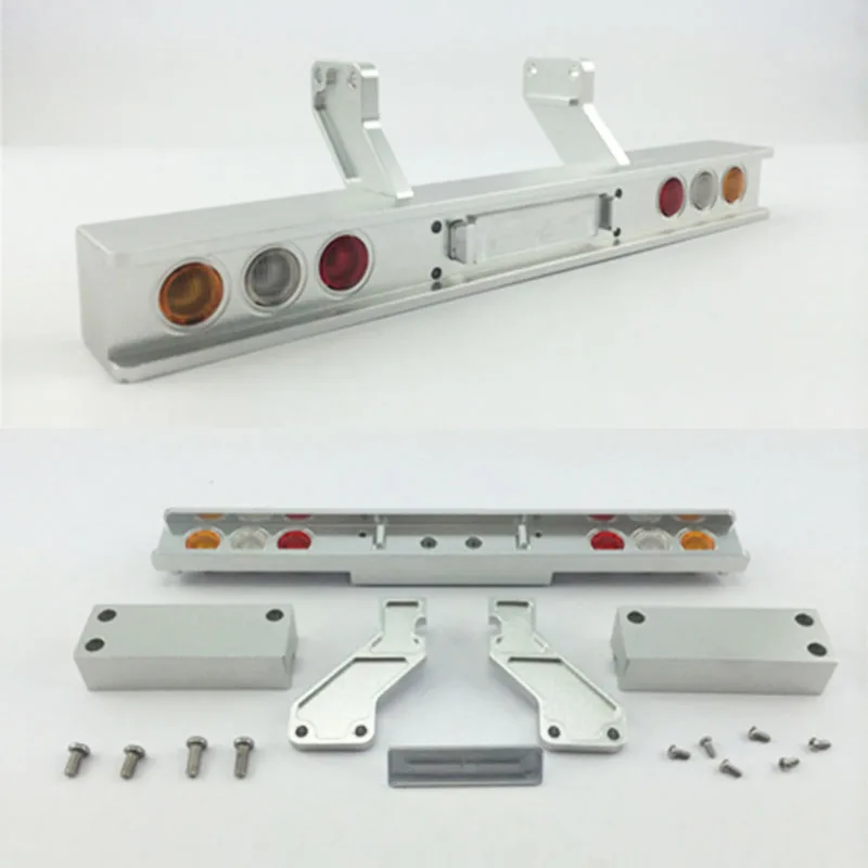 Metal Tail Light Bracket (Round Light) for 1/14 Tamiya RC Truck Trailer Tipper Scania 770s Benz Actros Volvo MAN LESU DIY Parts