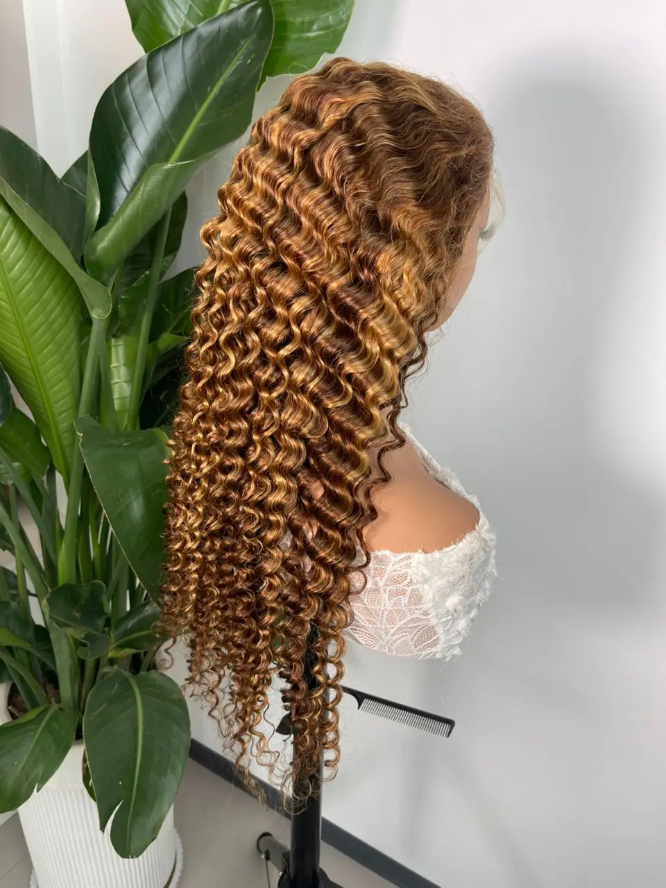 P4/27 Highlight Deep Wave Frontal Wig 220 Density 32 Inch 13x4 Lace Front Human Hair Wigs for Women Pre Plucked Lace Color Wigs