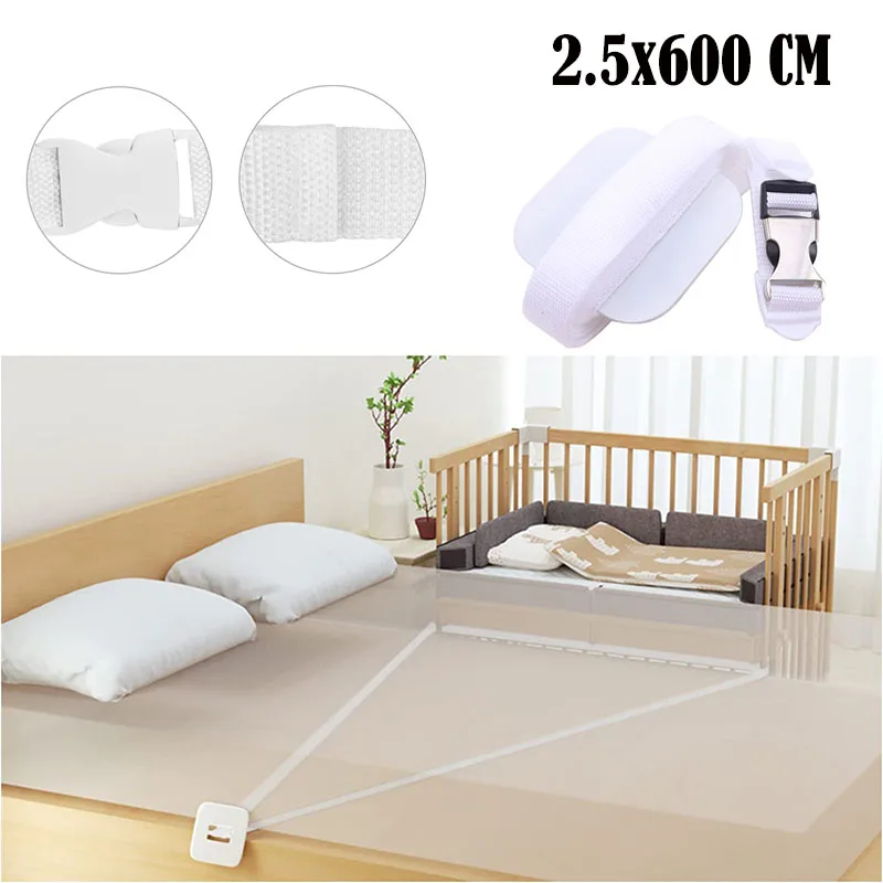 สายรัดยึดที่นอนสำหรับเตียงเด็ก 1 ชิ้น สายรัดยึดผ้าปูที่นอน สายรัดยึดเตียงเด็กแบบคู่ สายรัดยึดเตียงเด็กแบบเชื่อมต่อ